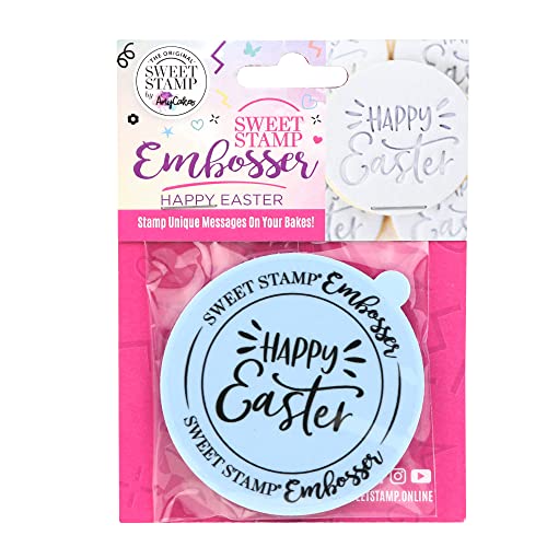 Sweet Stamp Happy Easter Plastic Cookie/Cupcake Embosser