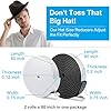 Teraves 2 Pack Hat Size Reducer Tape Roll 80", Hat Sizer Insert Reducing Self Adhesive Foam Filler Tape, Accommodates All Hat Styles, 0.12 Inch and 0.2 Inch Thick, Black and White