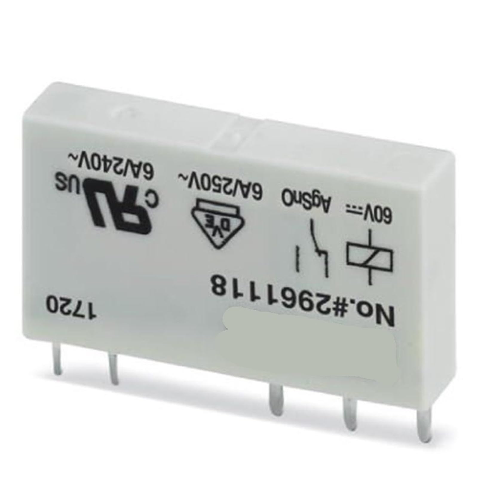 Relais REL-MR-60DC/21-2961118 en lot de 10 pièces pour circuits imprimés