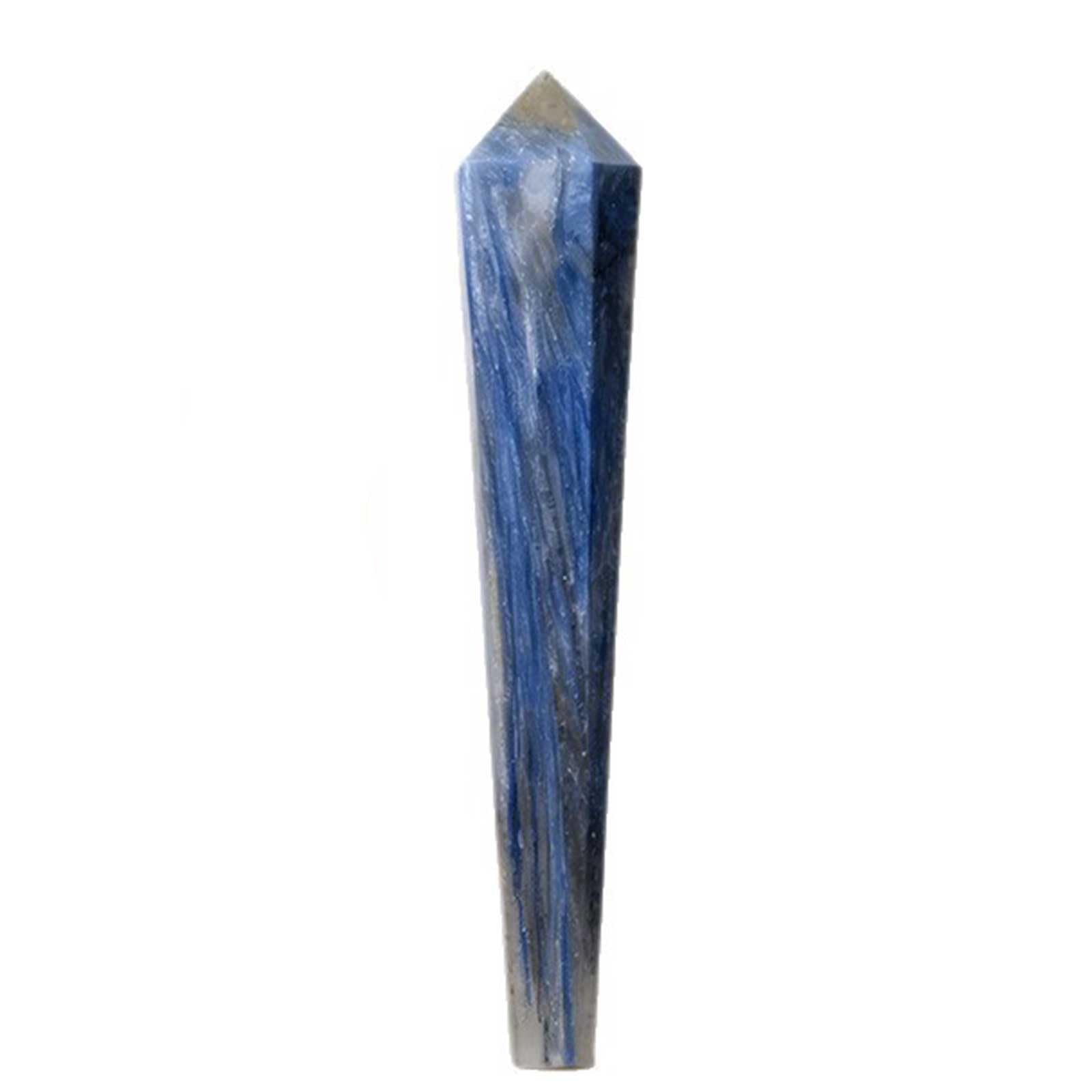 DECORN Kyanite Crystal Stone Wands Carved Natural Healing Gemstone Points Specimen for Home Decor, Reiki, Meditation, Chakra Balancing, Collection, Crafts, 1Pc