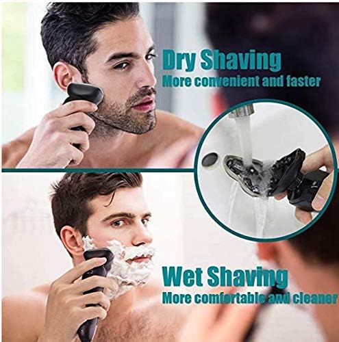 Electric Razor for Men - Rechargeable Electric Shaver for Men, Waterproof Wet Dry Cordless Razor with Nose Hair Trimmer and Sideburns Trimmer - Image 3