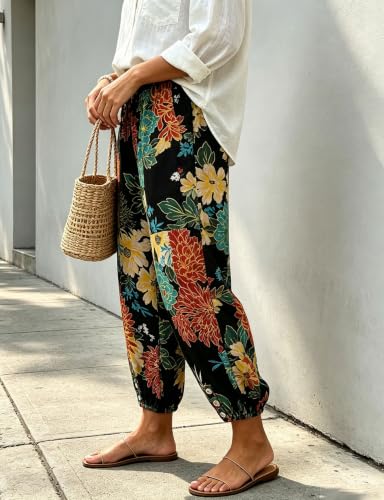 Image of Bozanly Women Casual Harem Pant Boho Loose Yoga Capris Trousers 2026