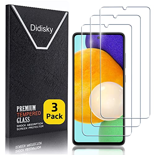 Didisky Lot de 3 Protecteur Verre Trempé pour Samsung Galaxy A13 4G, A13 5G, A04S, A04, Film Protection écran, dureté 9H, Pas de Bulles, Haute définition