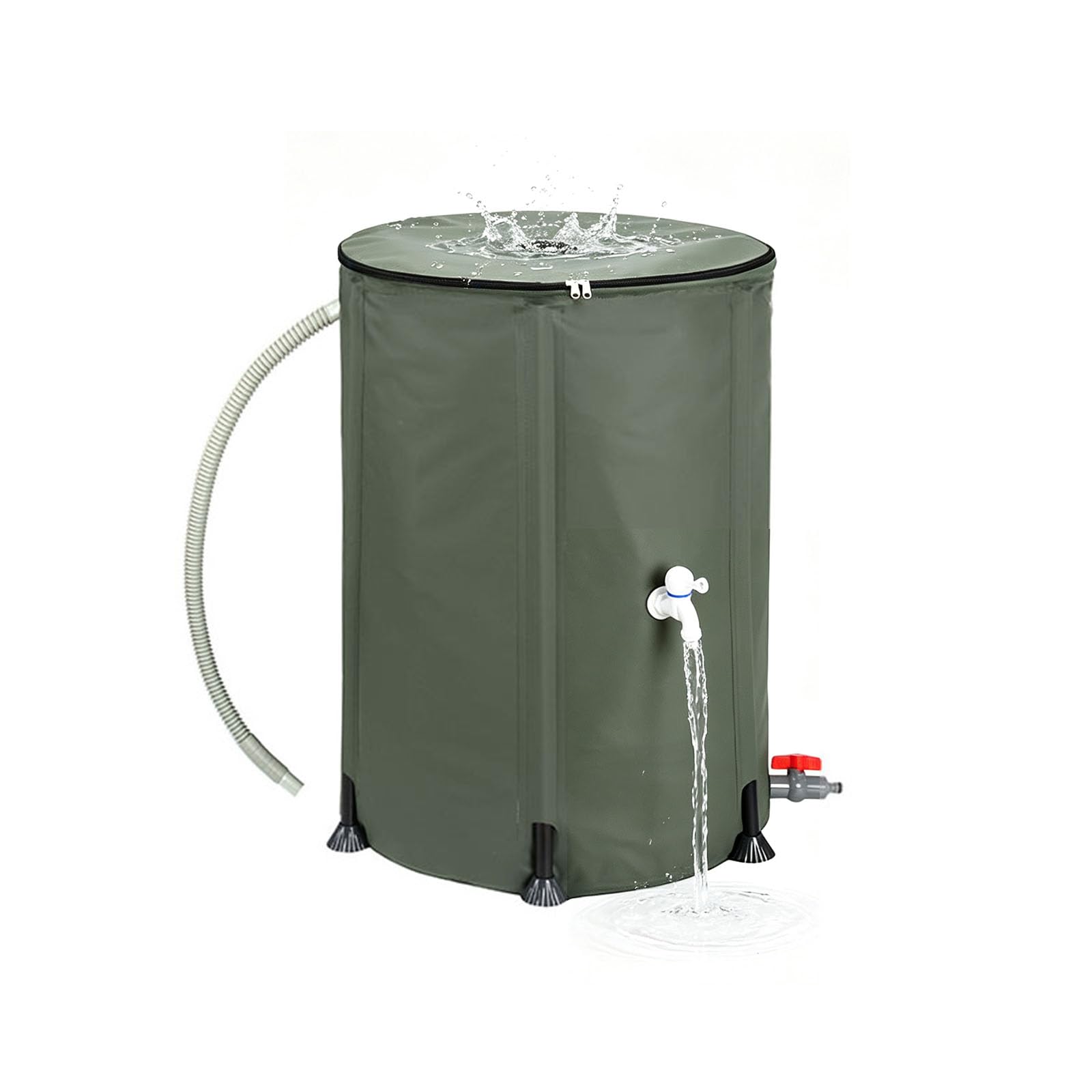 50L Faltbare Regentonne, Tragbarer Regentonne Wassertank