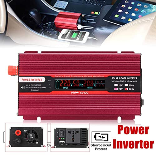 Onduleur 2000W transformateur 24V 220V onde sinusoïdale modifiée pour kit solaire - 4