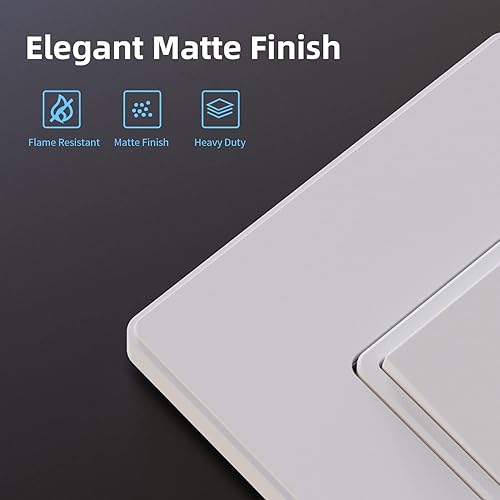 Miniatura 9 de ELEGRP Interruptor de luz decorativa de un solo polo con placa de 15 amperios, 120277 V, reemplazo del interruptor basculante de paleta, interruptor