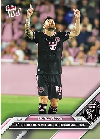 2024 Topps Now MLS Lionel Messi #173 Inter Miami MLS MVP Soccer Card