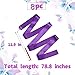 8PCS Ribbon Dancer Wand，Gymnastics Ribbon Wand，Dance Ribbons ，Rhythmic Gymnastics Ribbon，Dancing Ribbons ，Ribbons for Dancing，Dance Streamers (Purple-A)
