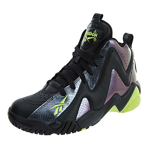 Reebok Kamikaze II Mid Fashion Sneaker - Nocturnal/Yellow/Black (Big Kid) - 6.5