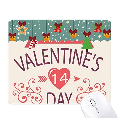 Tapis de souris Saint-Valentin flèche rouge pour un bureau romantique et chaleureux