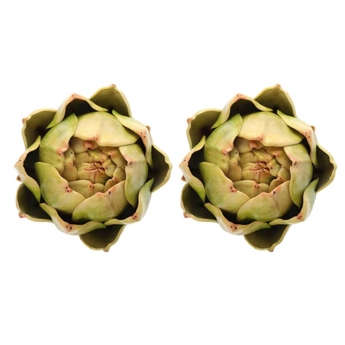 Alcachofa artificial grande verde para crear centros de mesa realistas en el comedor y la cocina