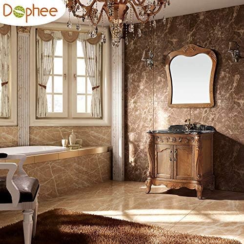 Dophee 12Pcs 1.89" x 0.55" Small Brass Decorative Jewelry Box Chest Drawer Cabinet Knob Pull Handle