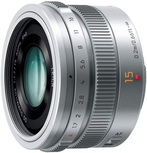 Panasonic Leica DG Summilux 15mm/ F1.7 ASPH. H-X015 -S (Silver) - International Version (No Warranty)