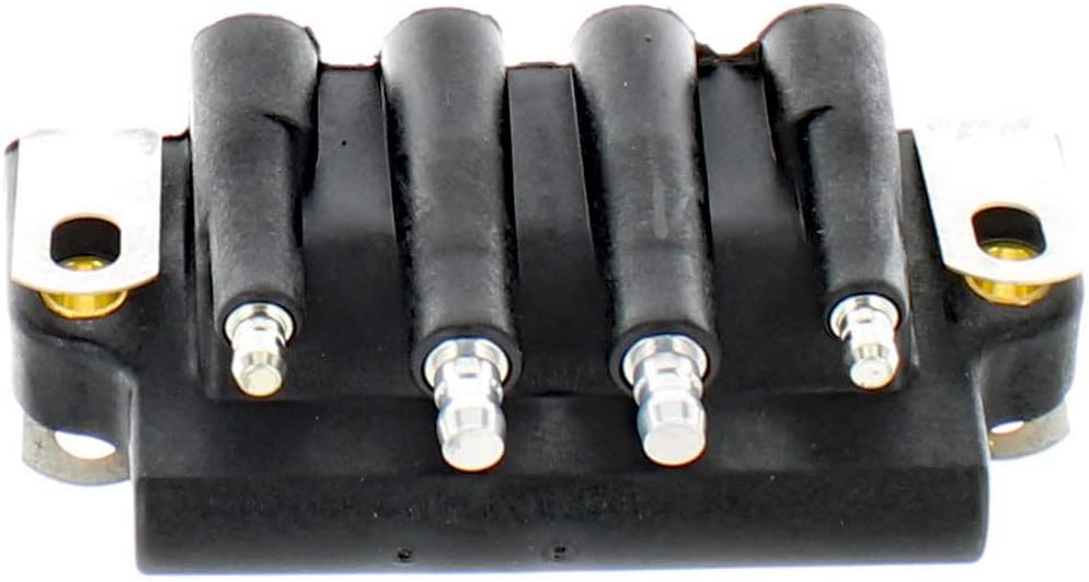 Johnson Evinrude OMC OEM Dual Ignition Coil Assembly, 0777664 0583298 0583740