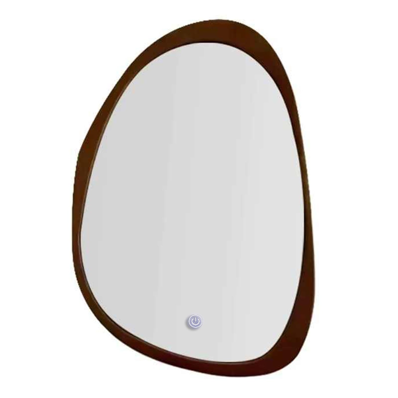 Miroir de salle de bain LED irrégulier antibuée tactile dimmable 50x70