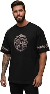 Lymio Oversized T Shirt for Men || Round Neck T Shirt || Printed T Shirt (T-91-94) Price In India