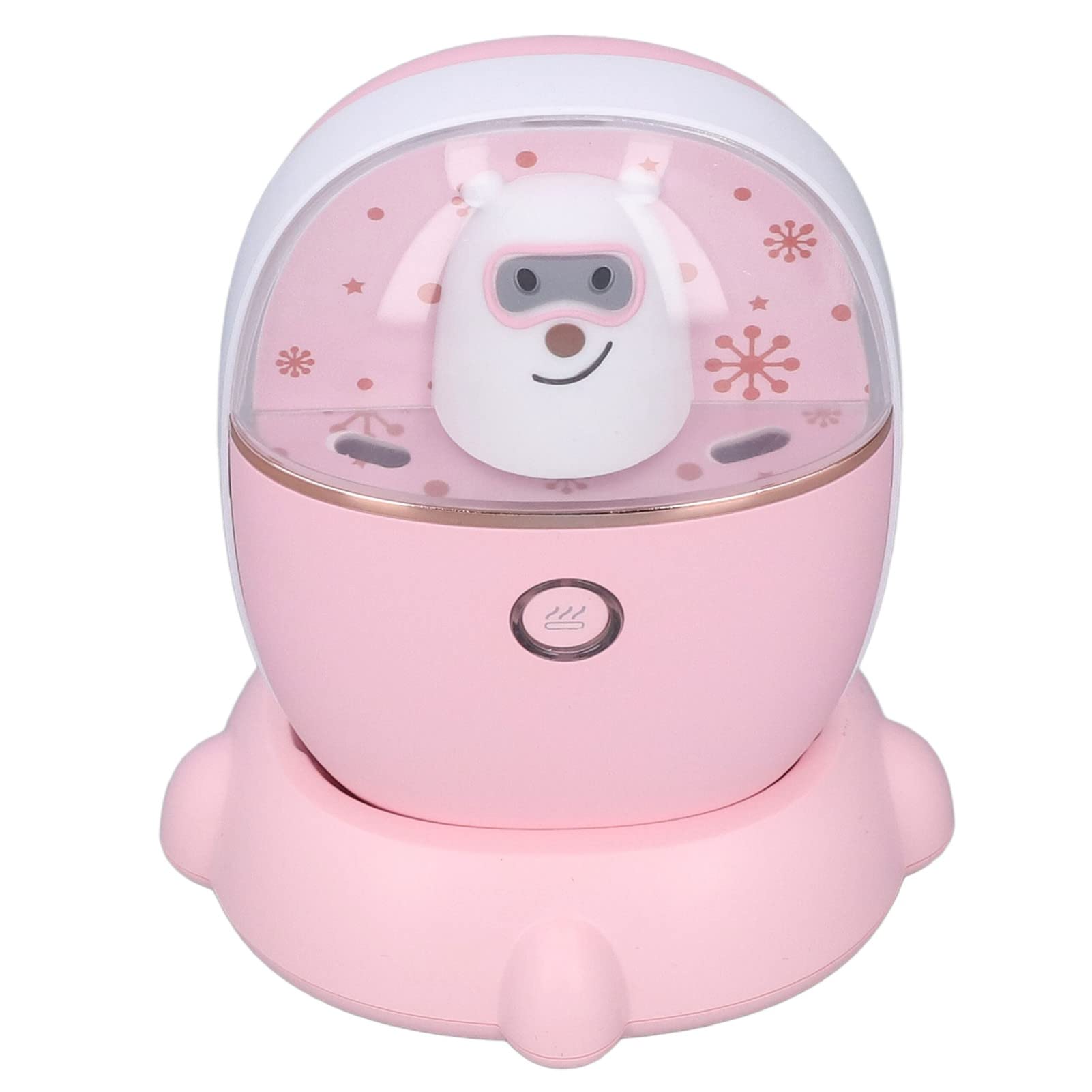 Scaldamani ricaricabile Piccolo scaldamani portatile bifacciale con ricarica USB per il viaggio a casa (Rosa)