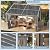 Aoxun Louvered Pergola 10 x 12ft Outdoor Aluminum Pergola with Adjustable Roof for Gardens, Decks and Backyards, Gray