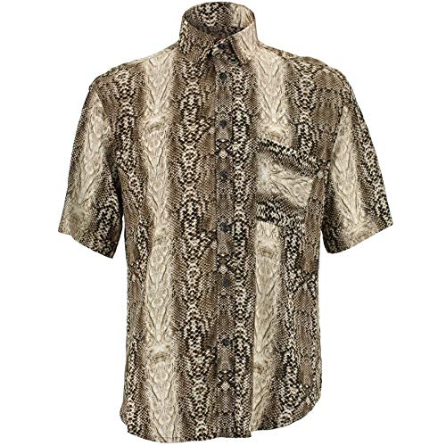 Chemise manches courtes peau de serpent Loud Originals taille 15 pour homme