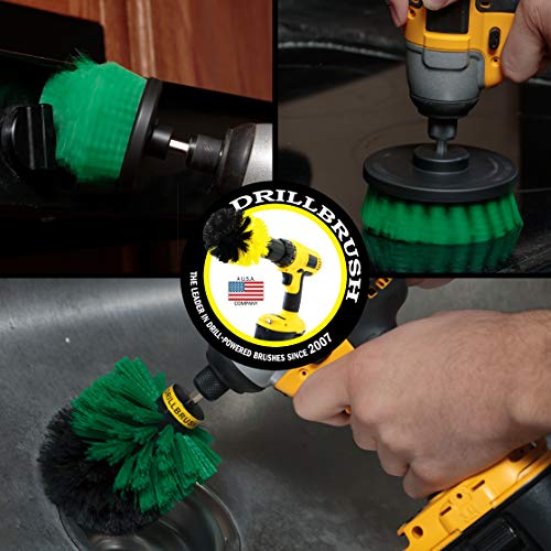 Image of Kitchen Cleaning Supplies - Kitchen Power Scrubbing Brushes - Accessories for a Clean Home - Stove Top Cleaner Brushes - Drill Powered Oven Cleaner - Fridge Nylon Scrubbing Brush - Sink & Countertop
