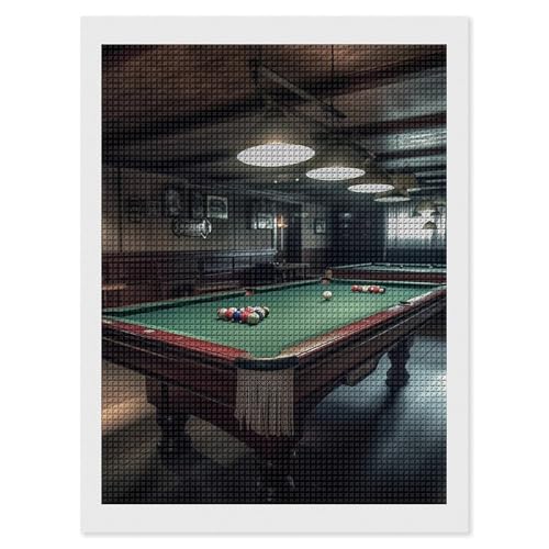 Kit peinture diamant de billard 5D anti-stress pour débutant avec outils complets de bricolage