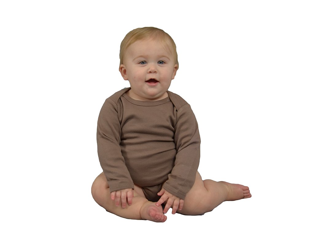 Monag Body de manga larga para bebé, manga larga en blanco, color sólido, de una pieza, 100% algodón, body para bebé, enredadera
