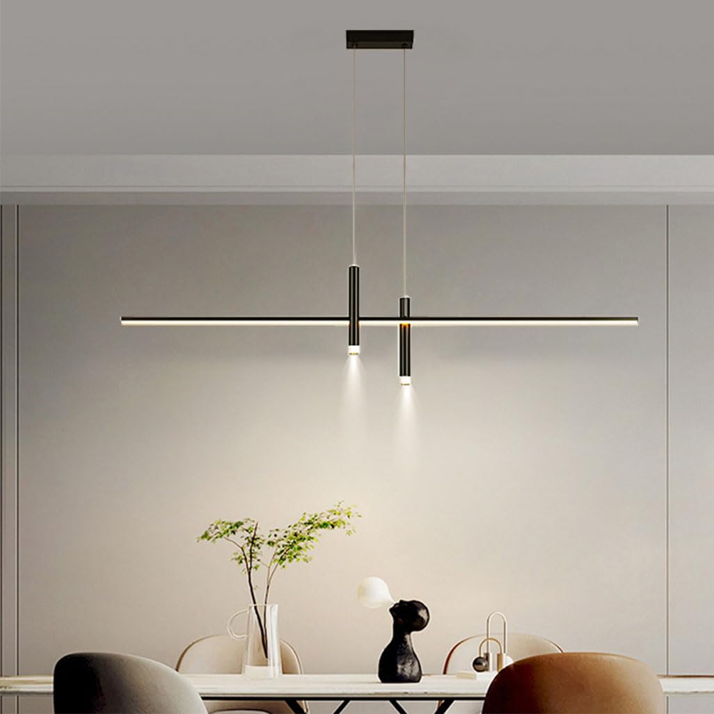 LED Pendant Lights Ceiling Dining Table/Kitchen Island Hanging Fixtures Dimmable With Remote Control,Modern Creative Spiral Design Deco Chandelier For Living Room,Bedroom,Office,Height Adjustable - View #6