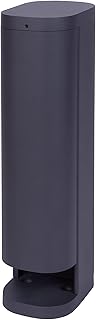 Bold 19448 Volo Garten-Steckdose aussen (Steckdosen-Säule) Anthrazit (2X Schuko | IP44 Outdoor Steckdosenturm| 3680 Watt | 38,5 x 13,5 x 9,5 cm | Einfache Montage | Plastikfreie Verpackung)