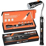 Lenski Gifts for Men Telescopic Magnetic Pickup Tool con LED, Gadgets para hombres Regalos para él, Regalos para hombres para rellenos de calcetines de Navidad,