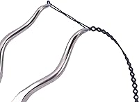 Vista 9 de Colorida cadena elástica para ortodoncia dental, 3 tamaños, banda de goma ortográfica (larga, negro 9#)