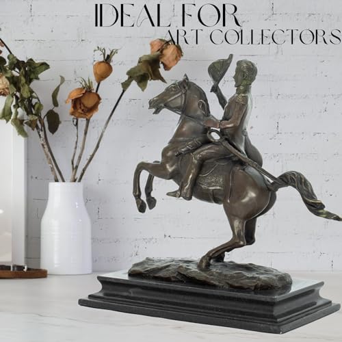 Estatua de bronce General Andrew Jackson a caballo miniatura 3