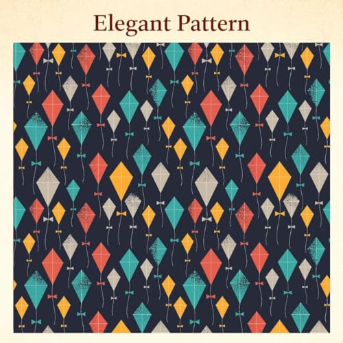 Image of Velvet Cushion Cover 20x20 Inch - Set of 3 Decorative Throw Pillow Covers for Sofa, Couch or Bed - Designer Printed Square Cushion Covers - Home Decor (Kite Blue)