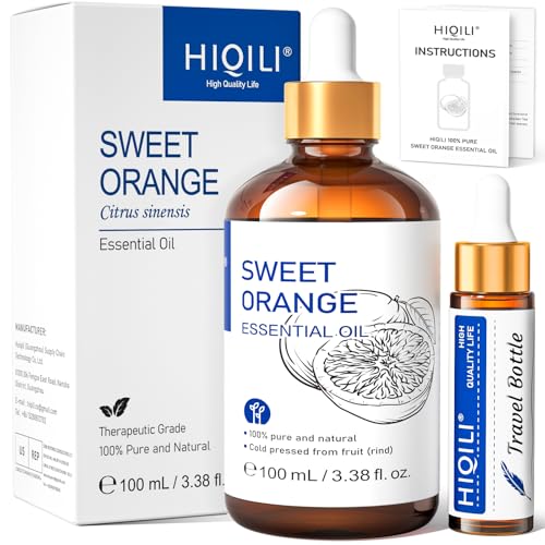 Aceite Esencial de Naranja HIQILI 100ML y Aceite Aromático 150ML miniatura 2