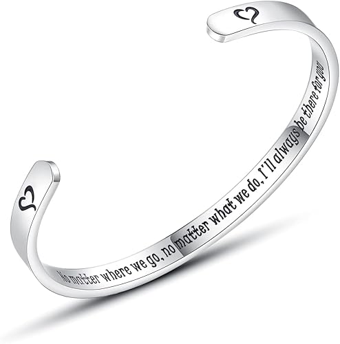 TONY & SANDY - Brazaletes motivacionales para mujeres, adolescentes o niñas, regalos de cumpleaños personalizados para mamá, hija, hermana o amigas,