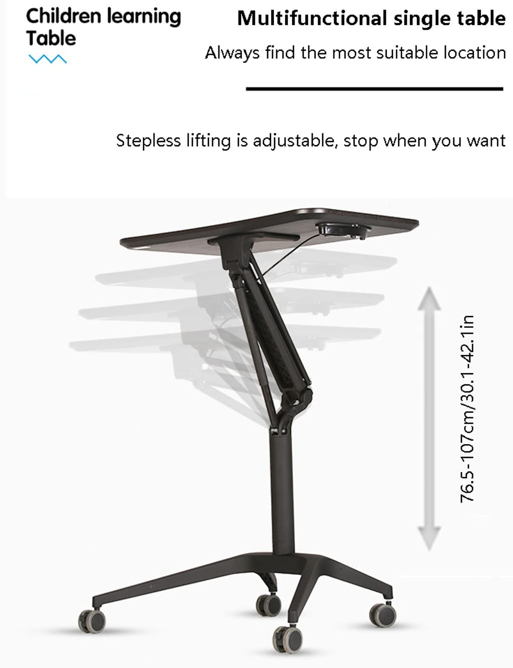Bedtafel, in hoogte verstelbare tekentafel, opvouwbare laptopbedtafel Tabletsleuf voor eten, werken, schrijven, gamen, tekenen Efficency