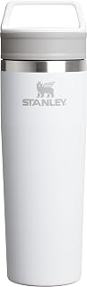 Stanley STANLEY Cafe To Go Travel Mug 20 oz Leakproof Two-Part Drink Through Lid Tumbler Cup for Coffee, Tea and Drinks Insulated Stainless Steel Coffee Mug BPA-Free Frost