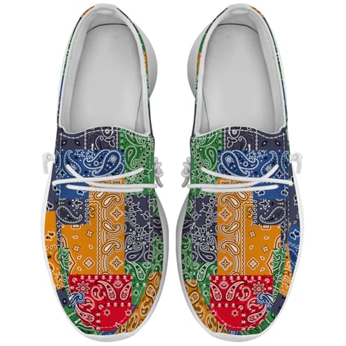 Quorax Loafers for Women Men Paisley Slip-on Sneakers Casual Shoes Gifts for Men Women