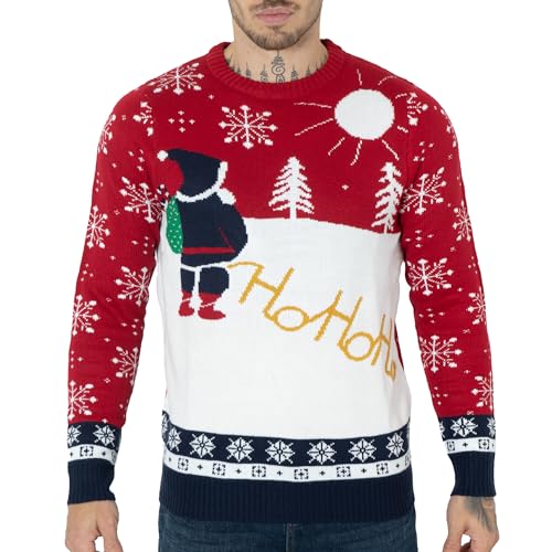 NOROZE Herren Unisex Retro Hässlich Frech Gestrickt Weihnachten...