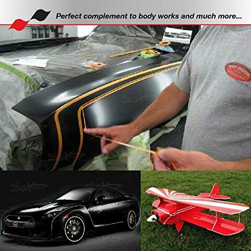 Miniatura 4 de Cinta adhesiva de vinilo para carrocerías y piezas de vehículos, color gris oscuro, 3/8 pulgadas, raya de PIN de 32 pies de longitud para