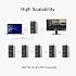Terramaster D8-332 Thunderbolt 3 Storage - Compact Professional-Grade 8-Bay Tower Thunderbolt3 Hardware RAID Enclosure - RAID 0/1/5/10/JBOD Support - External Hard Drive Storage