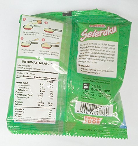 Finna Seleraku Kerupuk Bawang, 60 Gram (Pack Of 3) #TOP1