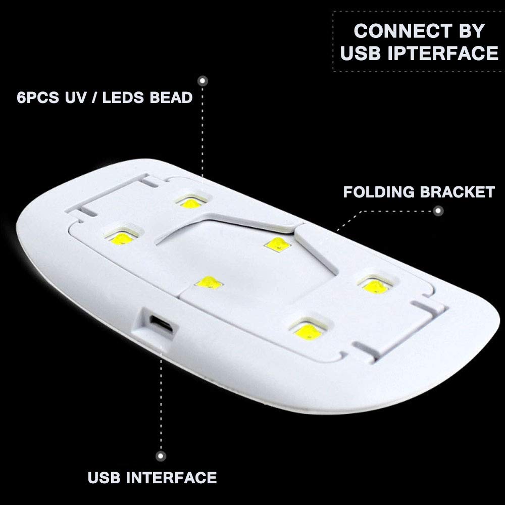 USB Mini lampa do paznokci LED suszarka