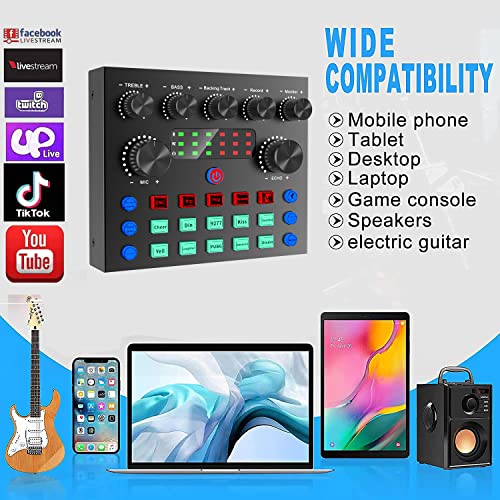 Microphone à Condensateur USB Micro PC Enregistrement, Studio Karaoke Microphone Kit pour Ordinateur Mac Windows avec Réglable Suspension Perche Ciseaux Bras pour Gaming Streaming Podcasts Youtube - Image 7