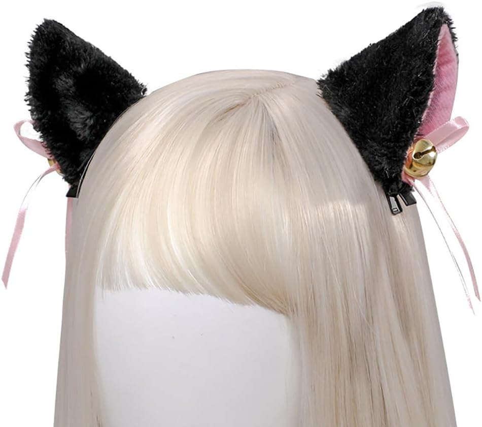 Cat Ear Hairpin Hair Clips Pin Barrette Faux Furry Cat Ear Clip Anime Lolita Cosplay Headwear Neko Cat Ears Headpiece