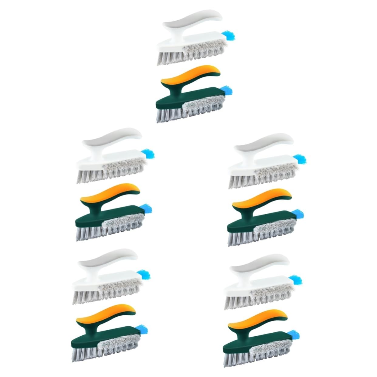 TOPBATHY 10piezas Cepillo De Limpieza Multifuncional para Juntas y Rincones De Cepillos De Limpieza Reutilizables para Baños y Suelos Sin Esquinas Difíciles De