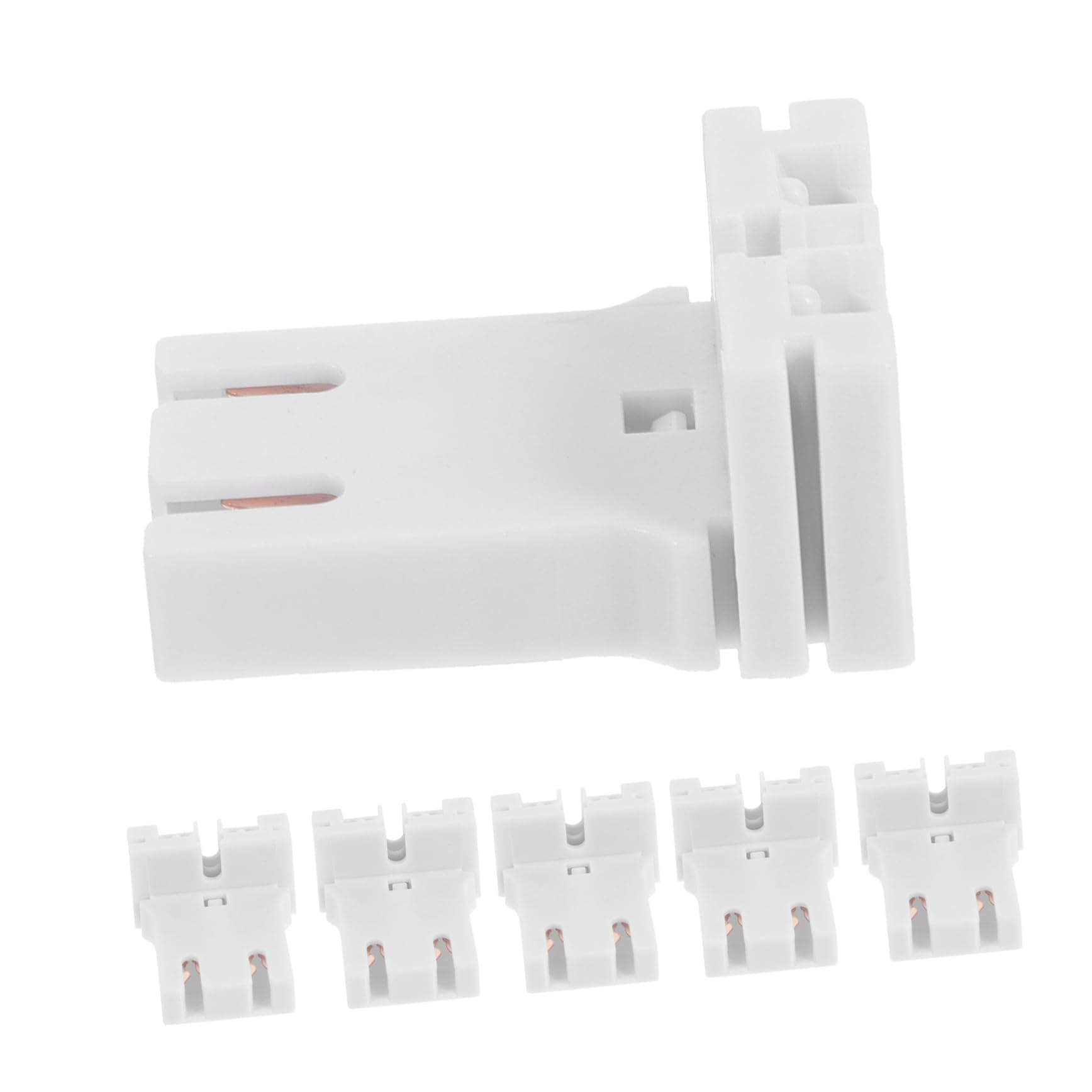 jojofuny 9 Set Di Portalampada Fluorescente Di Ricambio T12 Portalampada Per Tubo Attacco Bi-pin Medio Facile Installazione Per 10 Pezzi*9