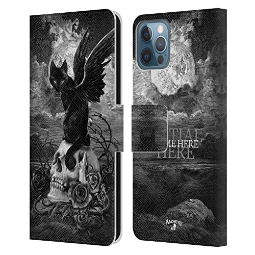 Coque Paracelsus en cuir Alchemy Gothic pour iPhone 12 Pro avec personnalisation de nom