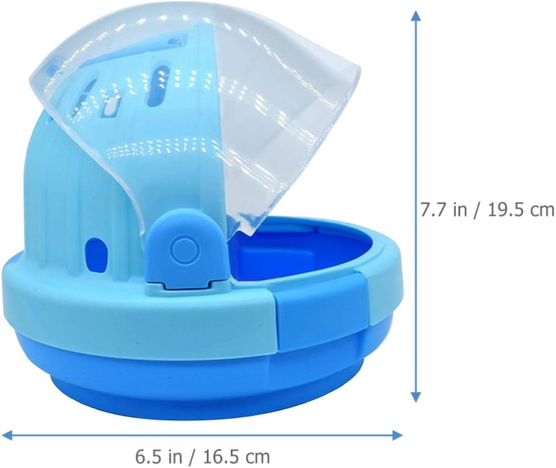 Handheld Parrot Carrier Cage with Ventilation, Portable Blue PVC Travel image 2