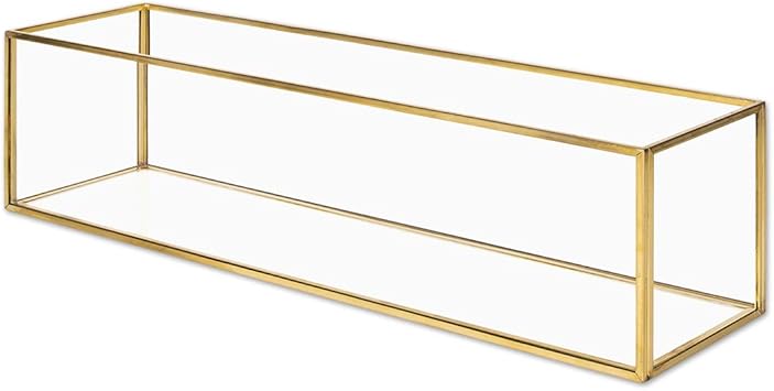 Koyal Wholesale Long Glass Candle Holder Centerpiece Box