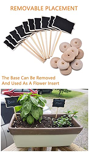 20Pcs Wood Mini Chalkboard Sign With Easel Stand,Food Labels For Party Buffet,Blackboard For Message Board Signs,Weddings Place Cards, Birthday Parties,Table Numbers,Plants,Special Event Decorations #TOP3